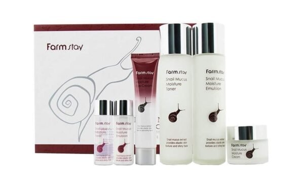 FARMSTAY SNAIL MUCUS MOISTURE SKIN CARE 4 SET